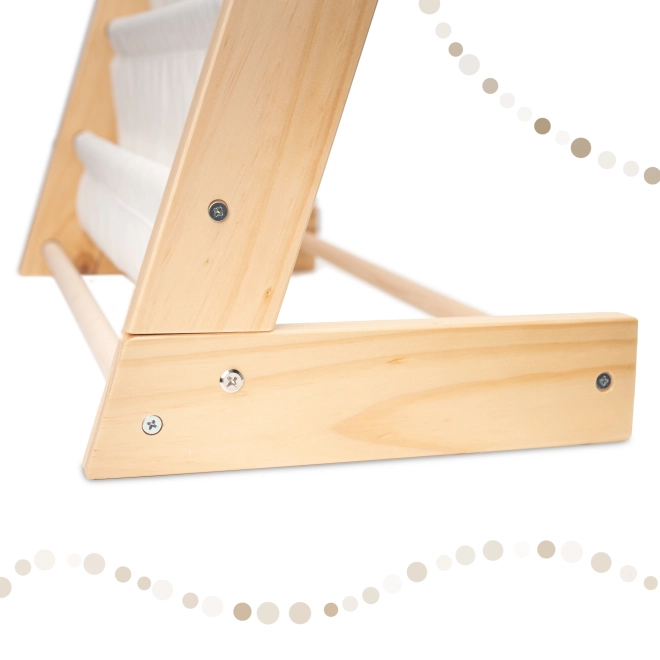 Kinder houten boekenrek met standaard 76,5 cm