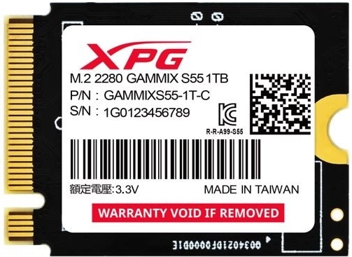 SSD-schijf XPG GAMMIX S55 1 TB M.2 2230 PCIe 4.0
