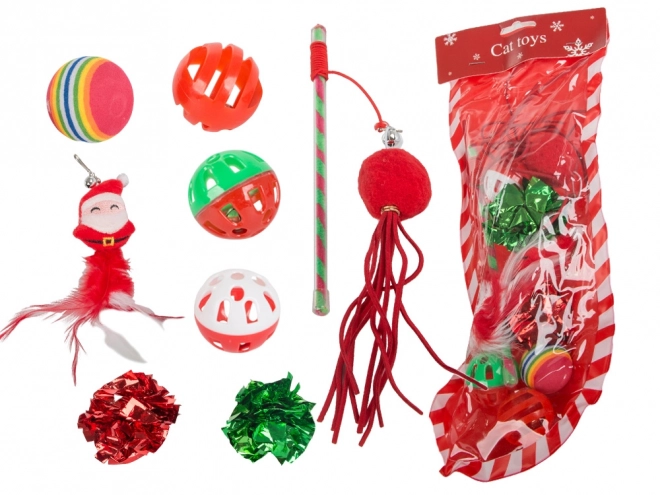 Kerstspeelgoedset voor katten