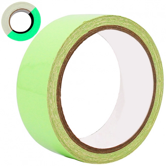 Fluorescerende tape die oplicht in het donker