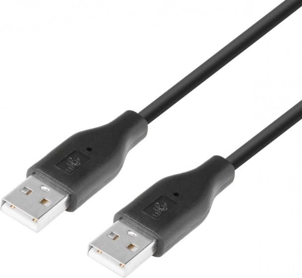 USB-kabel AM-AM 1,8 m zwart