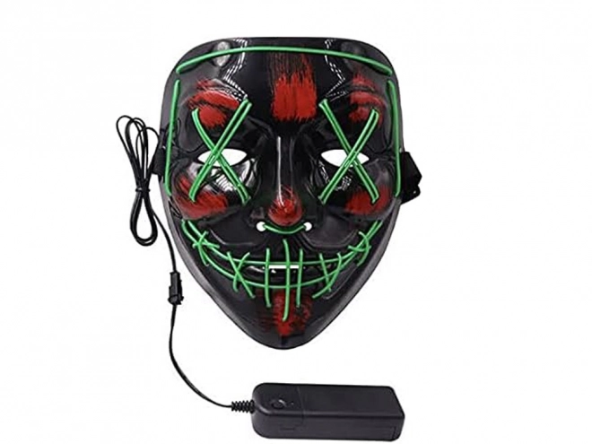 Lichtgevende LED-masker schoonmaakfeest