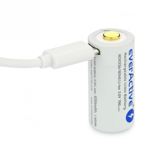 Oplaadbare accu EverActive 16340 700 mAh met micro USB