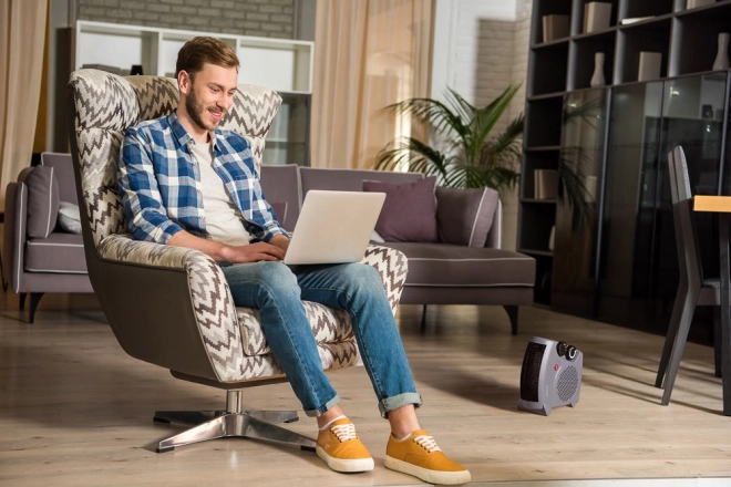 Ventilatorverwarming Eldom Termii 2000W grijs
