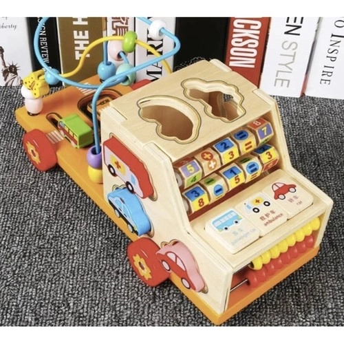 Houten educatieve auto-kast Kruzzel