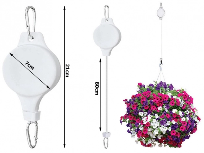 Haak voor planten met telescopische handgreep