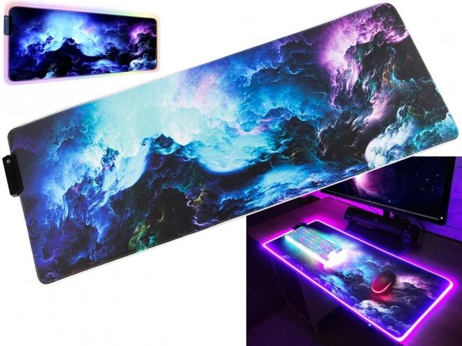 Muispad met RGB LED XXL