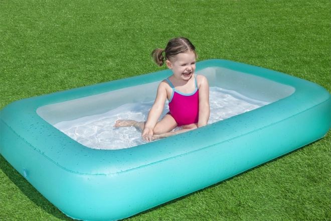 BESTWAY Rechthoekig opblaasbaar kinderzwembad 2+ 165x104x25cm + opblaasbare bodem