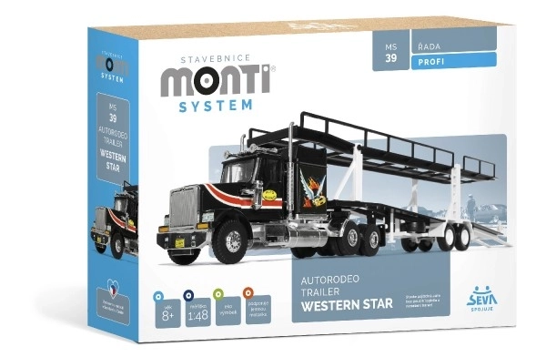 Bouwpakket Monti System Autorodeo Trailer Western Star