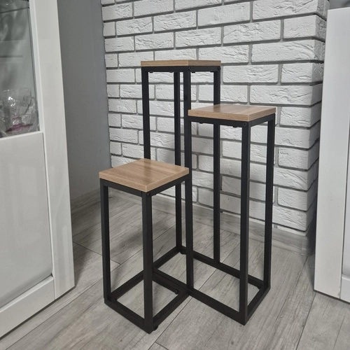 Ruhhy plantstandaard loft 3 niveaus