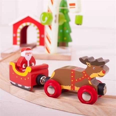 Bigjigs Rail Santa's koppeling + spoor