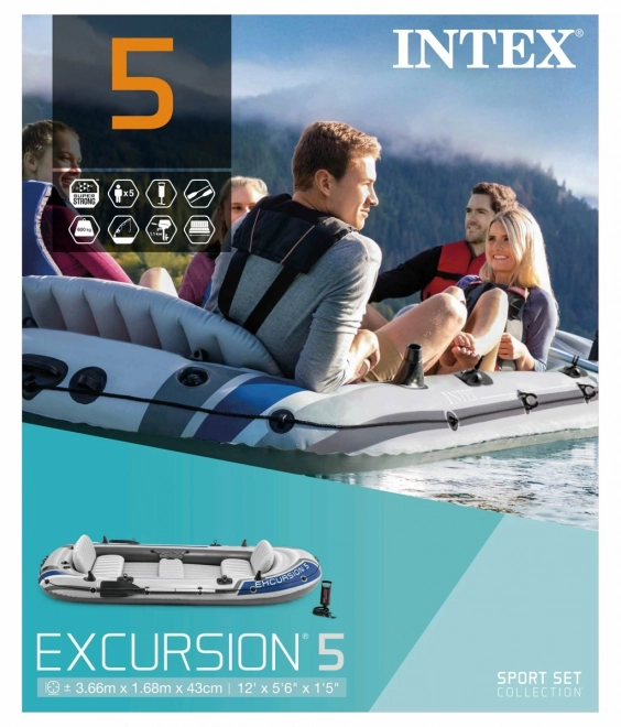 Opblaasbare boot voor 5 personen Excursion 5