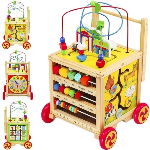 Houten kinderwagen - 6 in 1