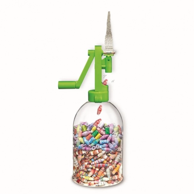 Recyclingapparaat voor het maken van papieren kralen