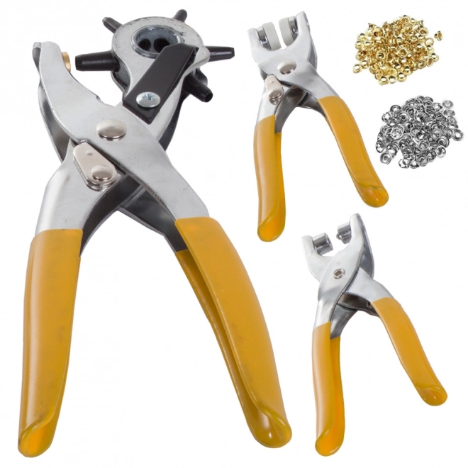 Set gereedschappen voor leerbewerking