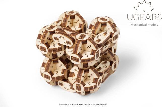 Ugears 3D puzzel - Flexi kubus 144 stukjes