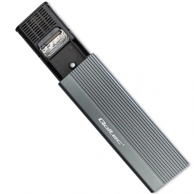 Aluminium behuizing voor schijf M.2 SSD SATA NGFF USB-C 2TB Grijs