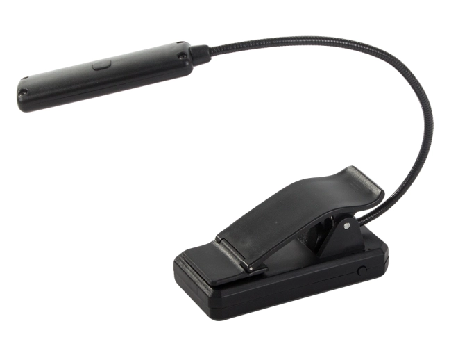 LED nachtleeslamp met clip