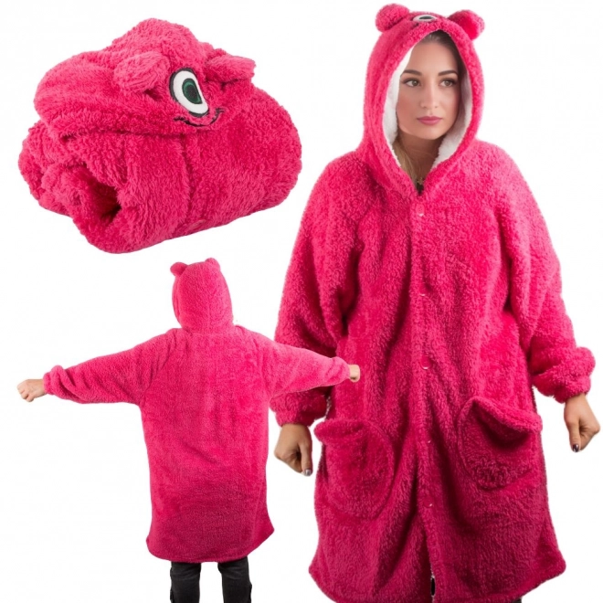 Warme oversized hoodie deken met capuchon