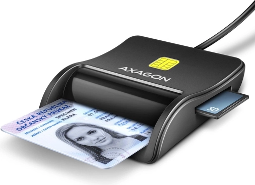 Kaartlezer Axagon CRE-SM3SD USB met ondersteuning voor SD/microSD/SIM