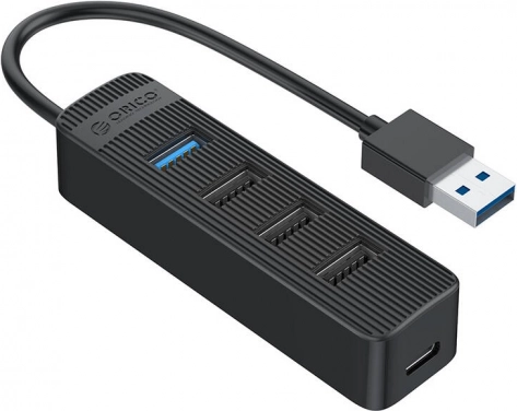 Orico USB-hub 1× USB 3.0 en 3× USB 2.0, zwart