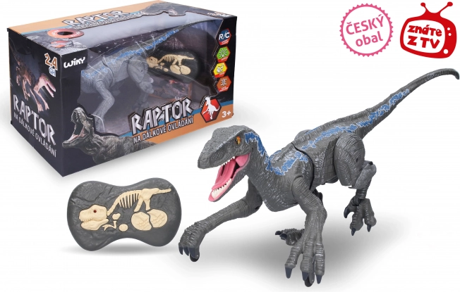 Raptor met afstandsbediening, grijs 45 cm