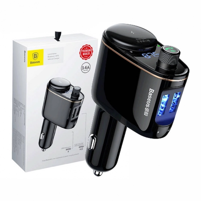 Bluetooth MP3 zender voor auto Baseus zwart