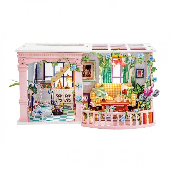 Robotime miniatuur huis met terras bouwpakket