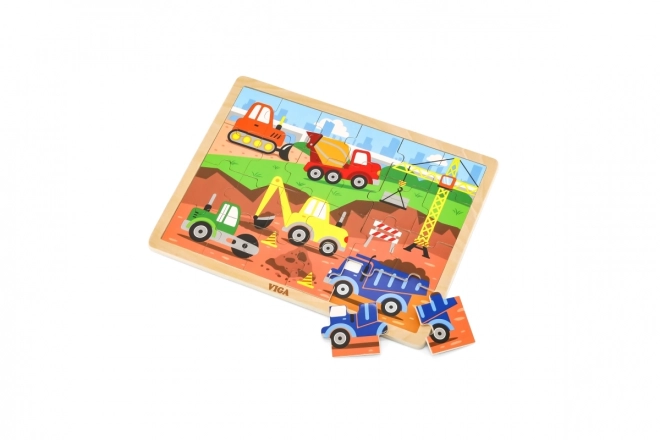 Houten puzzel 24 stukken - constructie