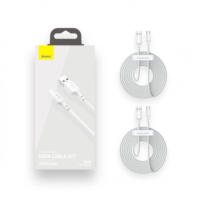 Baseus set van USB C naar USB A kabels 1,5 m
