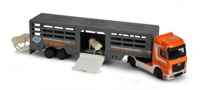 Metalen vrachtwagen met oplegger 20 cm – 8 varianten