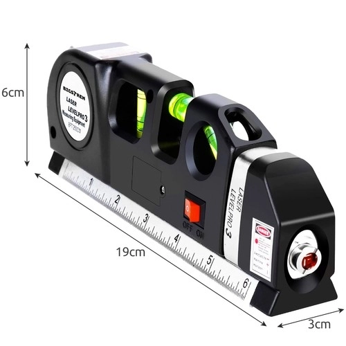 Laserwaterpas met maat 250 cm Bigstren 21747