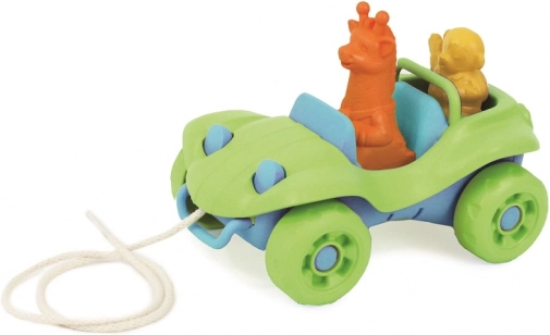 Groene trekauto van Green Toys