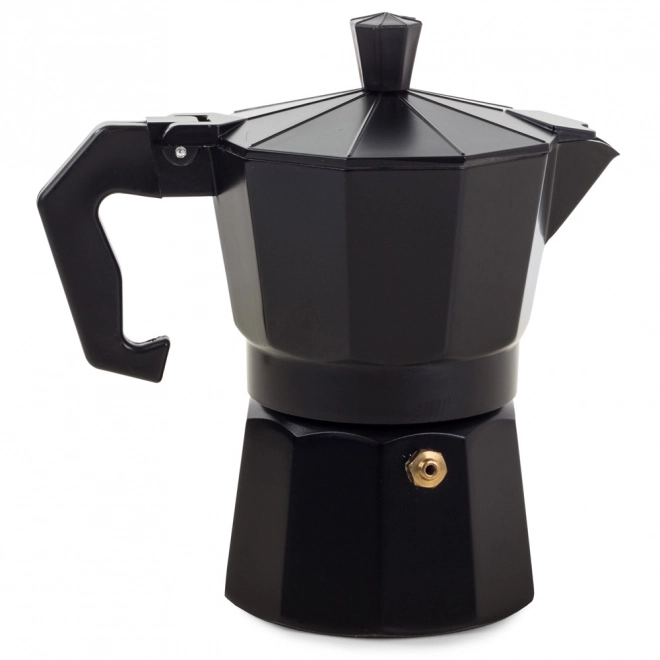 Zwarte aluminium moka-koffiemaker 150 ml