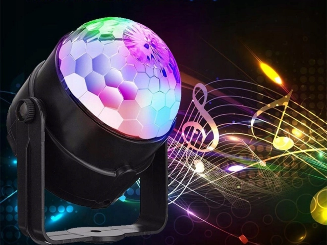 LED disco projector met RGB lichteffecten