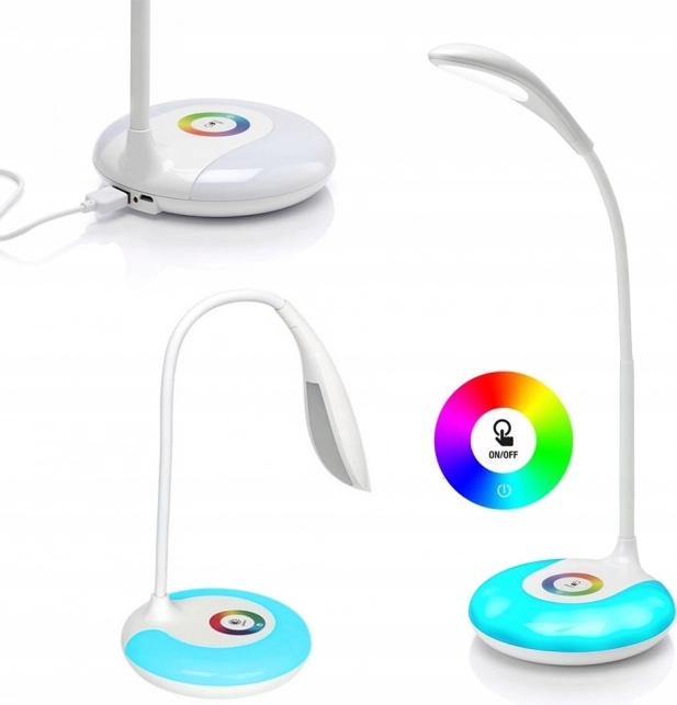 LED bureaulamp met RGB-achtergrondverlichting 256 kleuren