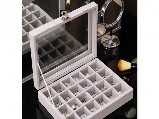Organizer voor sieradendoos met suède display