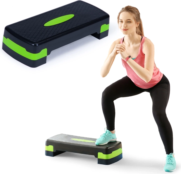 Fitness step platform met verstelbare hoogte, 2 niveaus