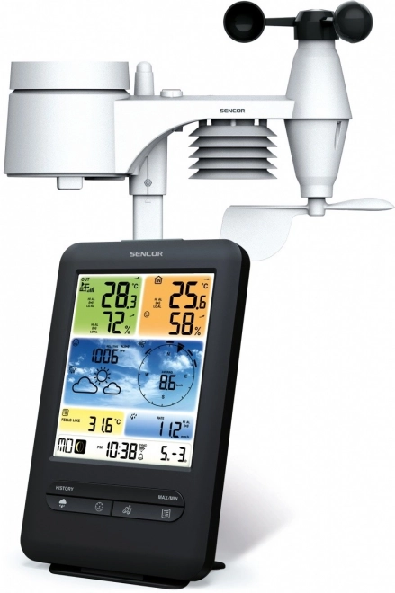Professioneel weerstation met WiFi-sensor 5v1