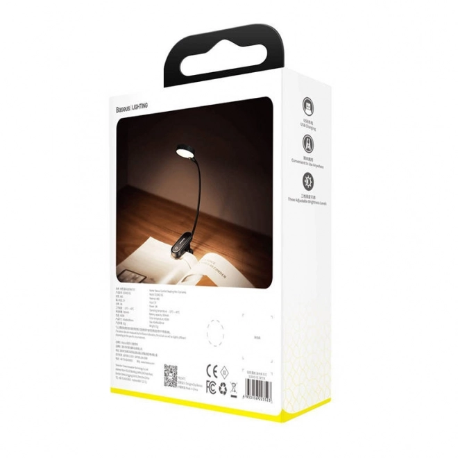 Baseus (DGRAD-0G) Comfort Reading Mini Clip Lamp - donkergrijs
