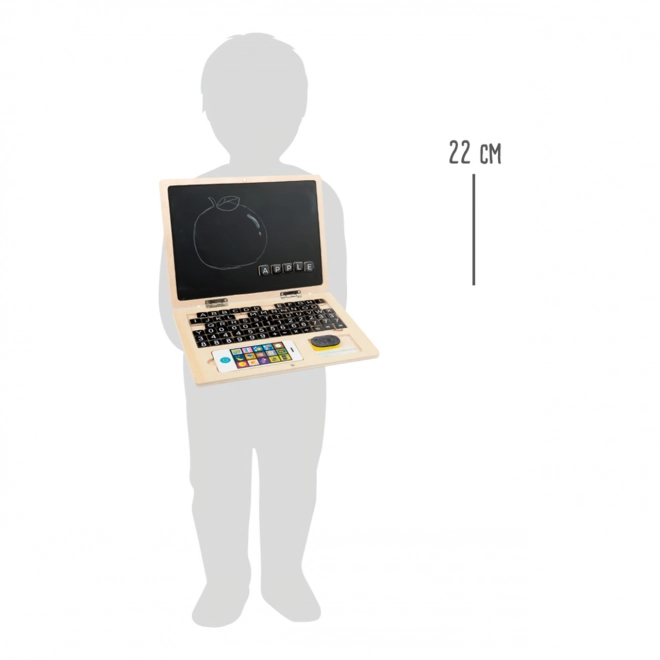 Magnetische houten laptop Small Foot