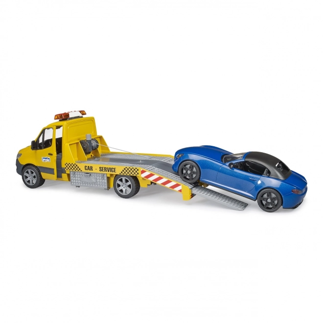 Bruder Takelwagen MB Sprinter met sportwagen