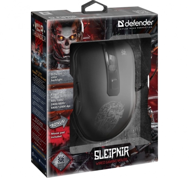 Gaming muis Defender Sleipnir GM-927 met 12800 DPI en 6 knoppen