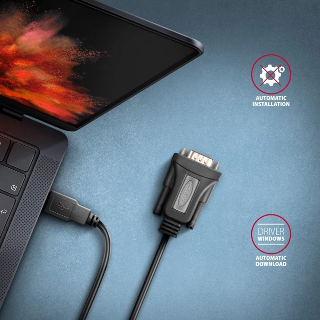 USB 2.0 naar RS-232 Adapter met seriële poort, 1,5m kabel, FTDI-chip