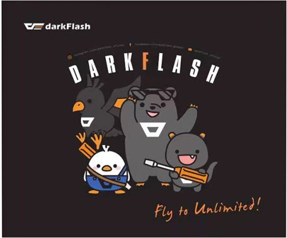 Gaming muismat Darkflash zwart 30 × 25 cm