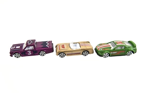 Metalen race-auto 6 cm in doosje