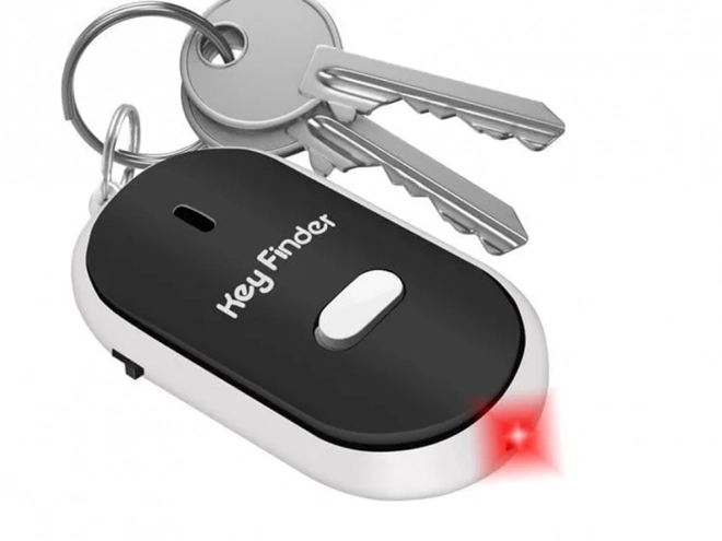 Sleutelfinder met fluiten en LED-licht