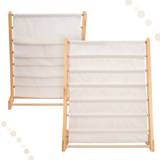 Kinder houten boekenrek met standaard 76,5 cm