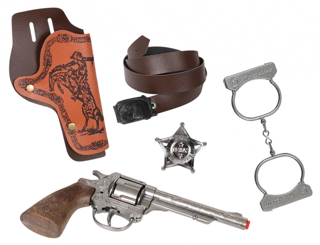 Kowboystickerset met handboeien