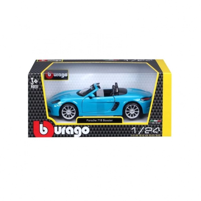 Bburago 1:24 Porsche 718 Boxster Blauw